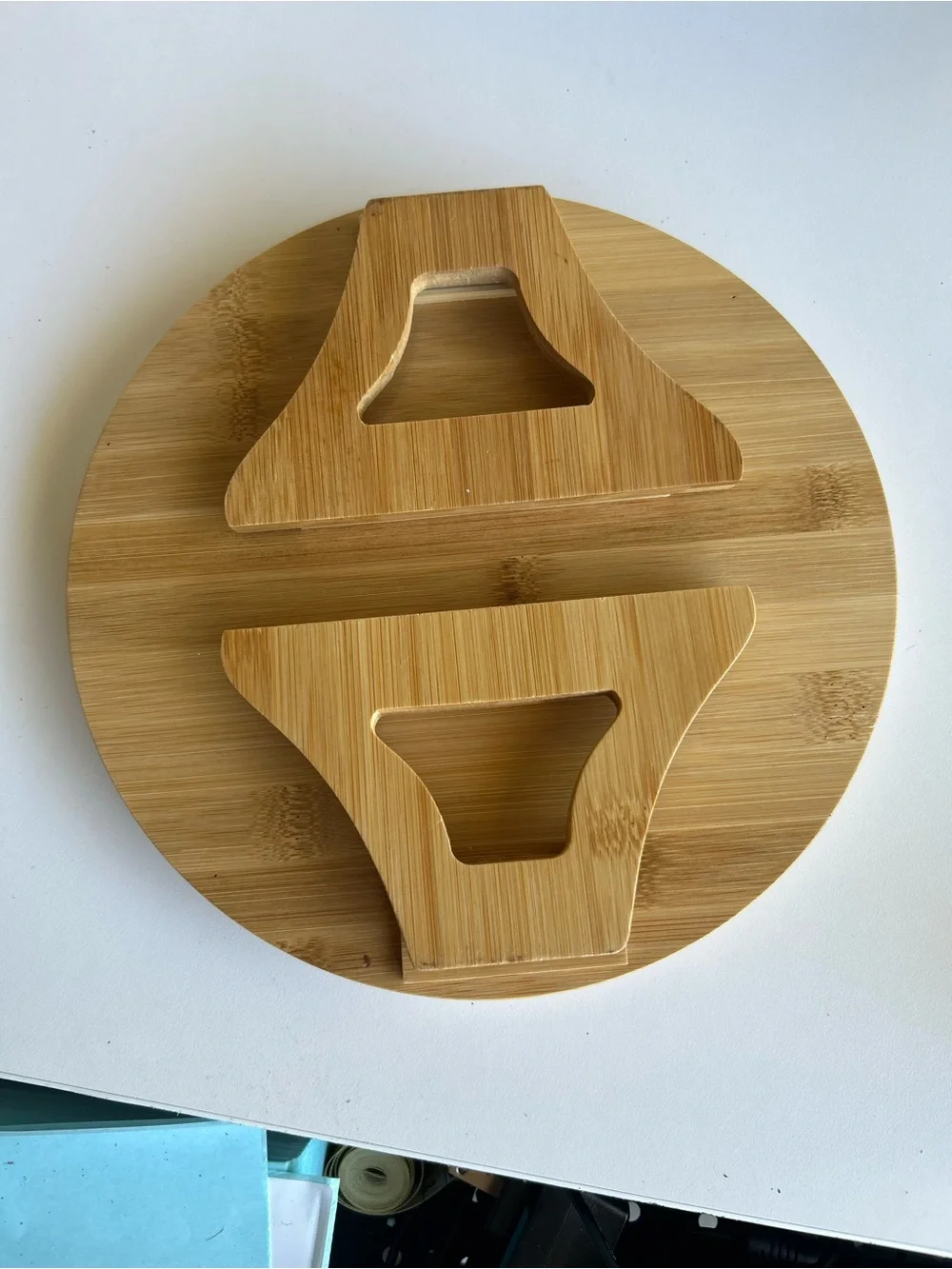 Bamboo Round Tray - Natural Brown